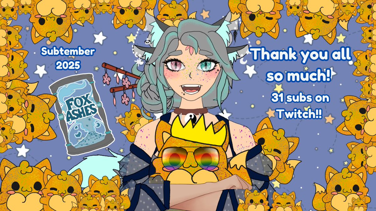 F0xAshes's tweet image. With #Subtember completed I would like to give a HUGE thank you to my incredible community. I wouldn't have gotten this far w/o your support and belief in me. You guys are the best nuggets a mother could ask for! 😭❤
#twitchstreamer #twitch #amazing #amazingcommunity #somuchlove