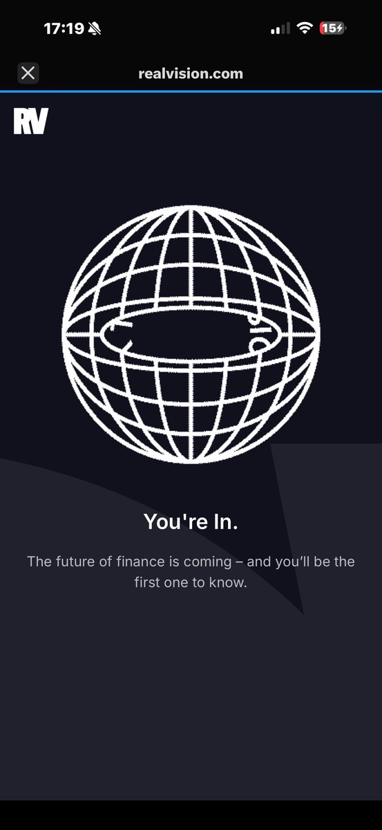 PoloCrypto9's tweet photo. @RealVision i’m in! https://t.co/bjw7Kr1FQY