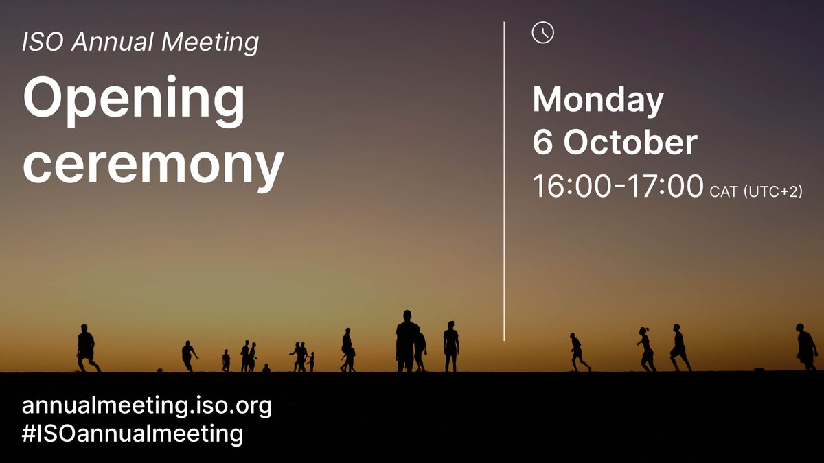 TOMORROW is the Day!

Do not miss the Opening Ceremony at 4: 00pm sharp!  #ISOAnnualMeeting2025 #MeetinRwanda <a href="/RDBrwanda/">Rwanda Development Board</a>