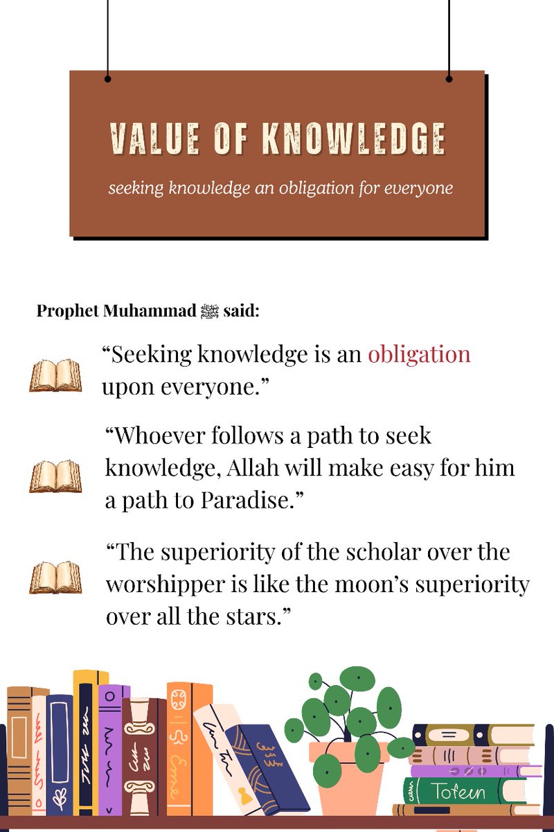 AamnaKhanamMS's tweet image. Knowledge is the legacy of #ProphetMuhammad PBUH and indeed all the Prophets sent by Allah SWT. 
Learn.Reflect.Transform 
#HumanityLovesMuhammad
#knowMuhammad PBUH
#education