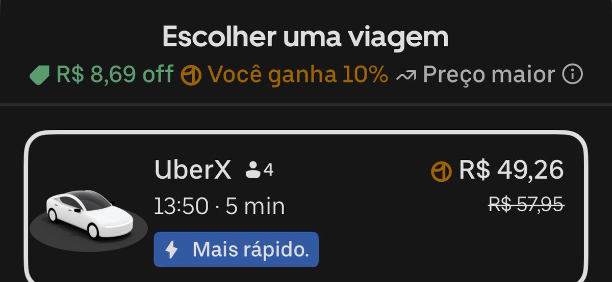 _disagree's tweet photo. A viagem que normalmente custa 30 ~ 34 reais, em média.  @Uber_Brasil @Uber cada vez mais ridículo. Imagina aceitar pagar esse valor e não ter nem um ar condicionado ligado porque deu azar de pegar um motorista mão de vaca que acha que vc deveria pegar um "Comfort" pra isso. https://t.co/gpbgAvGD27