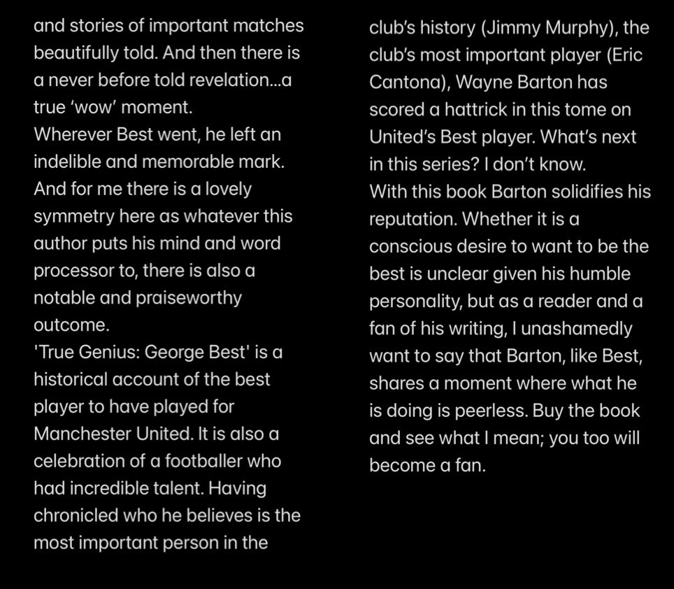 If you're a <a href="/ManUtd/">Manchester United</a> fan and you haven't read this book, here's my review to convince you to buy this book. Beautifully written and brilliantly researched, you won't be disappointed. 
#mufc
#GoodBetterBest