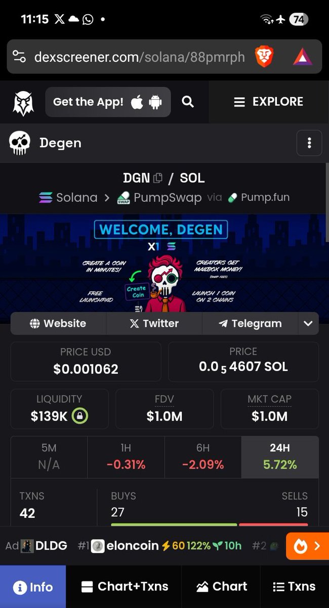 dukleng's tweet photo. $DGN: Dual-chain launchpad for Solana &amp; X1. Fast, free, scalable token launches! #DGN #Crypto #X1 #SOLANA @Degen_fyi
CA:
Fd8TNp5GhhTk6Uq6utMvK13vfQdLN1yUUHCnapWvpump https://t.co/IIeUuyTvSW
