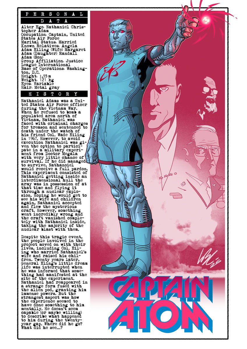 L_B_C_95's tweet image. Fifth entry with vibes from both the late 60s and 80s, the guy who was doing Doctor Manhattan before Doctor Manhattan was cool, it's DCtober's CAPTAIN ATOM!!!⚛️⚛️⚛️

#DCtober #DCtober2025 #DCtoberReturns