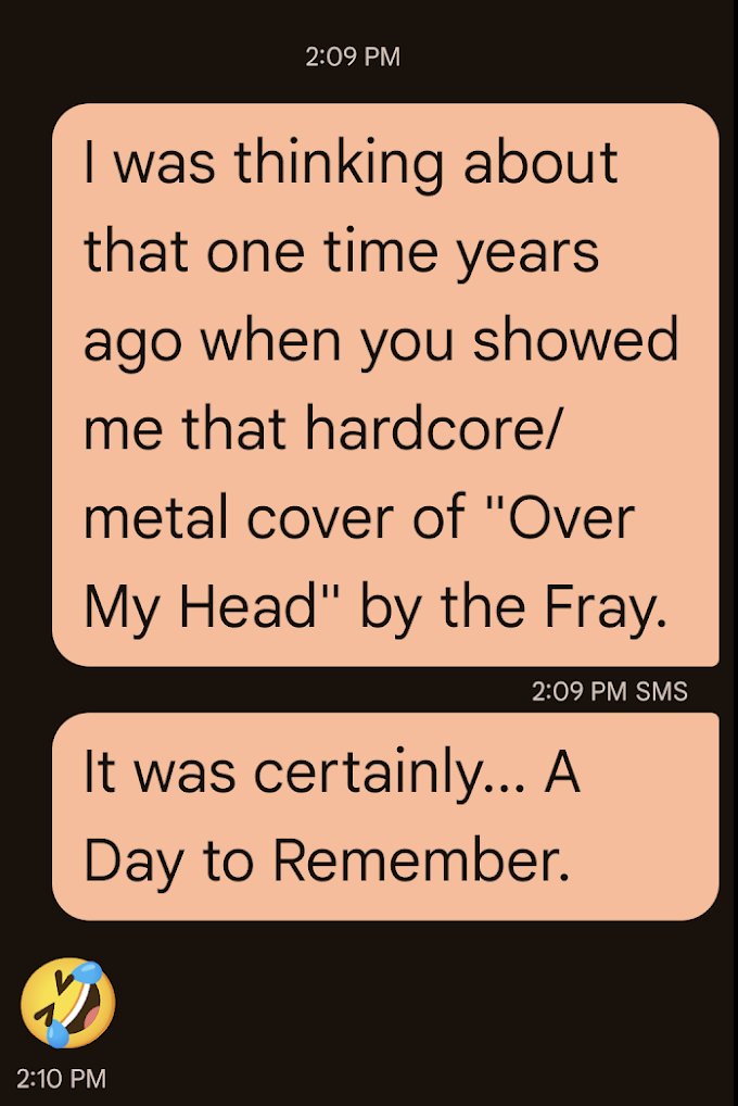 #pundaysunday #puns #thefray #adaytoremember #overmyhead