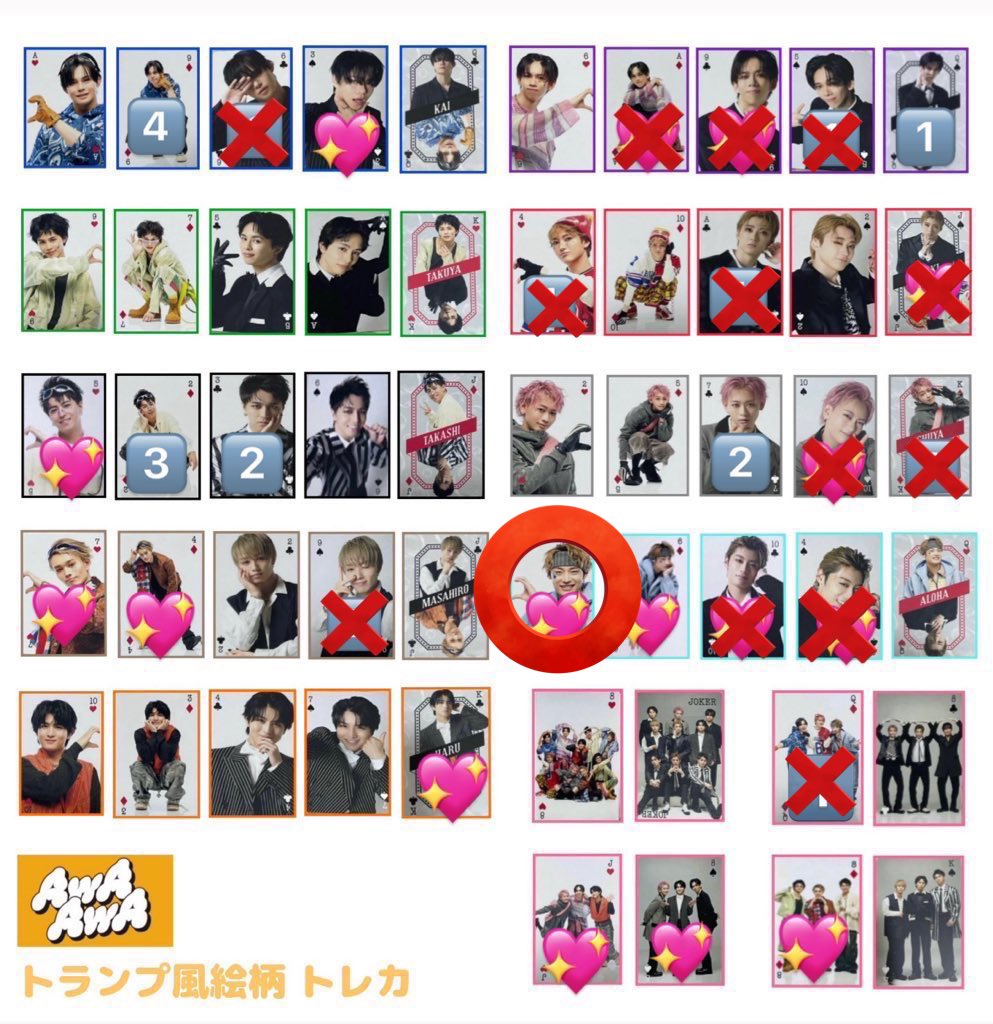 nyapsa_'s tweet photo. @ksmasrt48 検索から失礼致します。
⭕️の付けたものと🔢の物でどれか交換出来るものはありますでしょうか？？
また、主様の他ポストにもあります2.3.4枚目画像の物も求めております。当方のポストに貼ってあるものでしたらどれでも交換可能です！
検討よろしくお願い致します。 https://t.co/mpjRYaYkbV