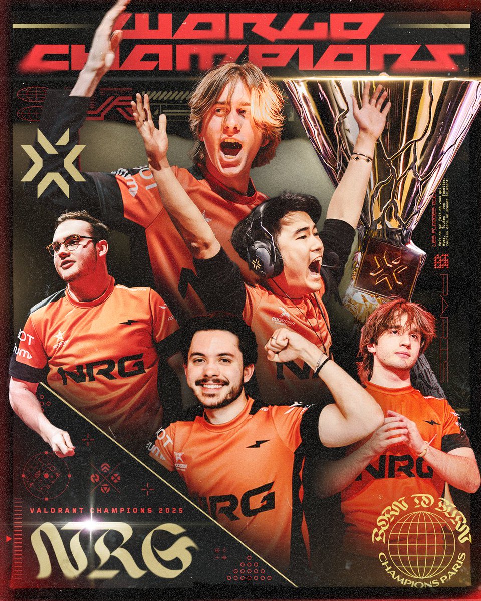 VALORANTLeaksEN's tweet image. NRG ARE THE #VALORANTCHAMPIONS PARIS CHAMPIONS!