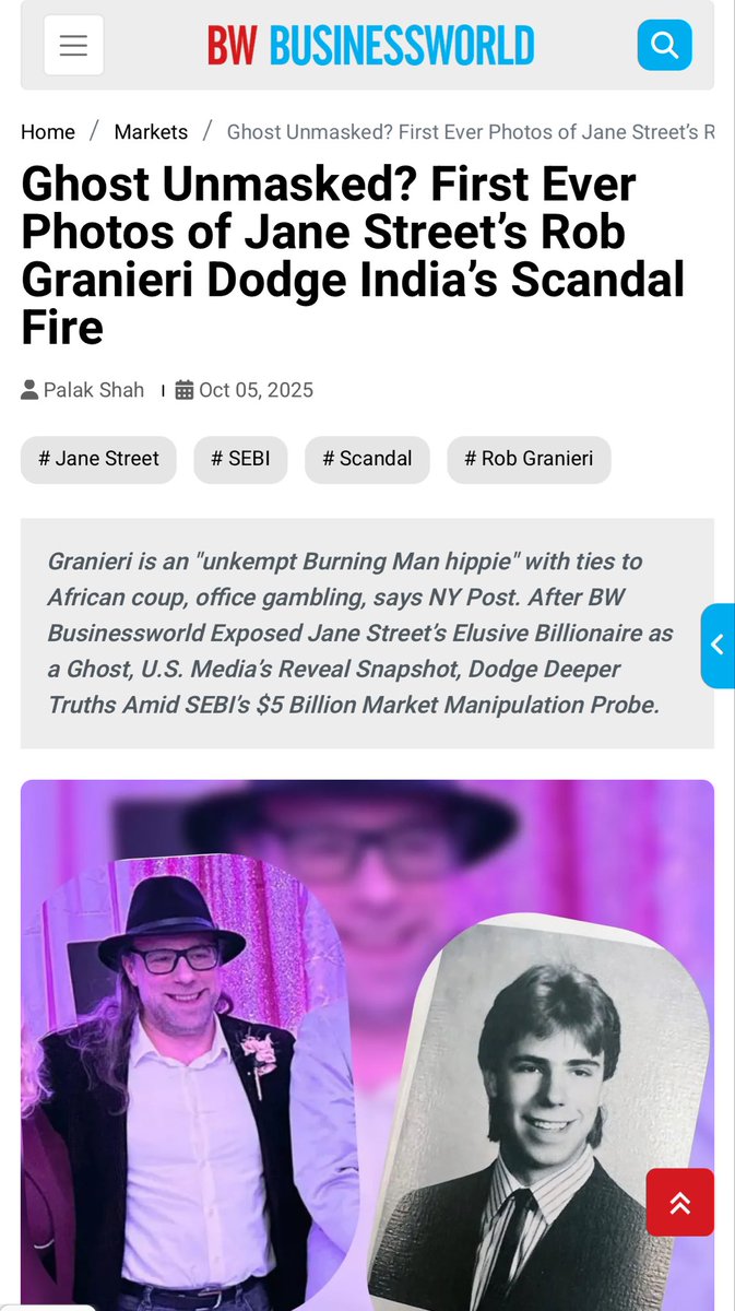 Questions about Jane Street run deep 

 U.S. media is not doing the deep dives on SEBI's investigation like <a href="/BWBusinessworld/">BW Businessworld</a> is 

"...SEBI's probe, stories in Indian media and investor outrage has pierced Jane Street's cherished obscurity, forcing U.S. media giants like Bloomberg