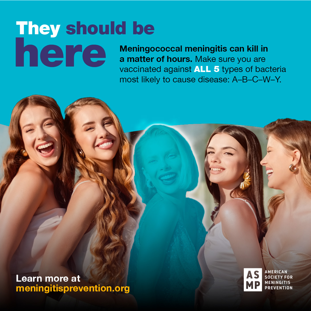 Graduation. Family Trips. Prom. Birthdays.
A lifetime of memories that never came to be.

They should be here. Our new series of graphics reminds us that when vaccination against meningococcal meningitis is incomplete or delayed, lives can be lost.

This #WorldMeningitisDay, we