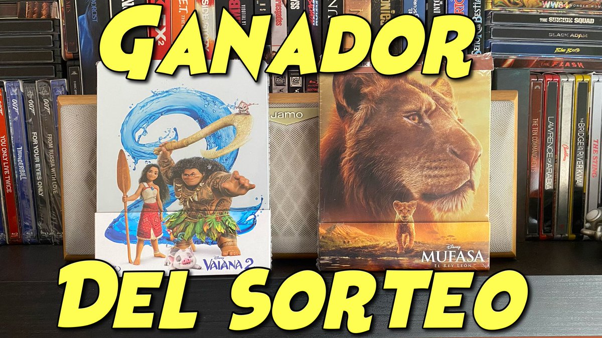 CasaSnorky's tweet image. 🎉 ¡YA TENEMOS GANADOR del sorteo Disney!

El pack Steelbook 4K de Vaiana 2 y Mufasa gracias a @Divisafilms se va para… 🥁 puedes verlo aquí  👇
youtu.be/4dW3rpyeJrw

¡Gracias a todos por participar!

📦 Pronto más sorteos trospidamente cinéfilos

#Vaiana2 #Mufasa