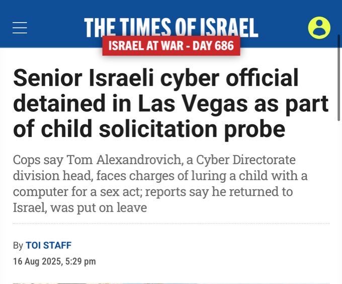 <a href="/ICEgov/">U.S. Immigration and Customs Enforcement</a> Unless it’s a Jewish pedophile caught in Vegas, right?

In that case, they get a flight to Israel to escape punishment, right?