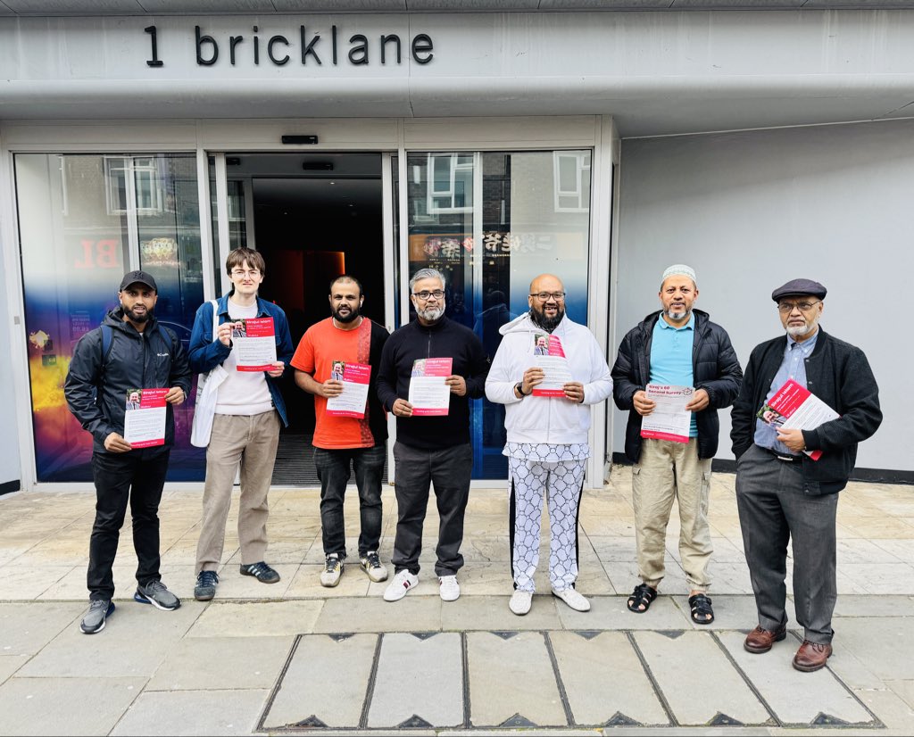MdDilwarhossan's tweet image. Out campaigning in Weavers Ward and Spitalfields & Banglatown with our branch team for Cllr Sirajul Islam, Labour’s Tower Hamlets Mayor candidate for 2026 election. Great support from local residents! 🌹
#Labour #THlabourgroup #SirajulIslam #Weavers #VoteLabour #TeamLabour