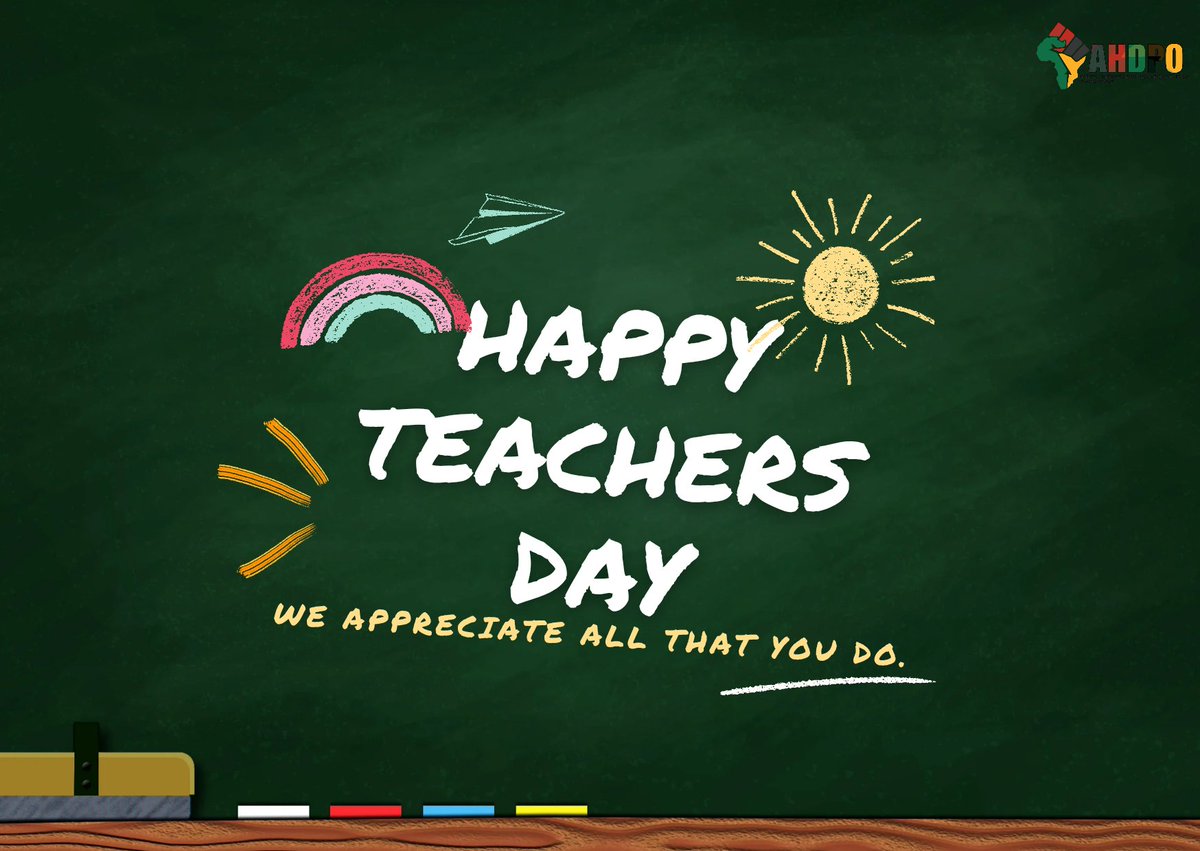 ahdpongo's tweet photo. To Our Dedicated Country Coordinators and volunteers Across Africa,
Happy Teacher's Day! From the AHDPO-African Humanitarian Development Peace Organization, we extend our sincere appreciation to each of you. 
#AHDPOGrassrootsHeroes #AgentsOfChangeAfrica #CommunityEmpowerment https://t.co/hDAH1oAon1