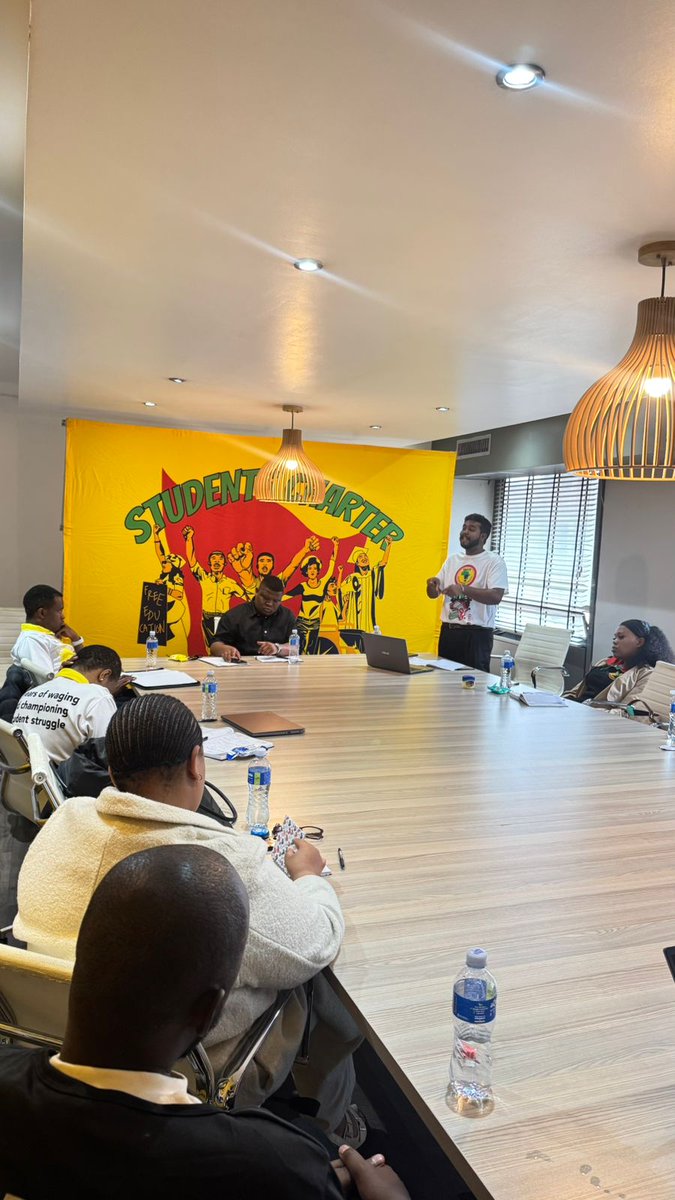 SascoNational's tweet photo. The NWC is underway at  Albert Luthuli House. This meeting is aimed at forging a clear political strategy going forward, serving as a preparatory process for SASCO with the upcoming Regional and Provincial Congress season and ultimately the Policy Conference. https://t.co/08ECWfLF1O