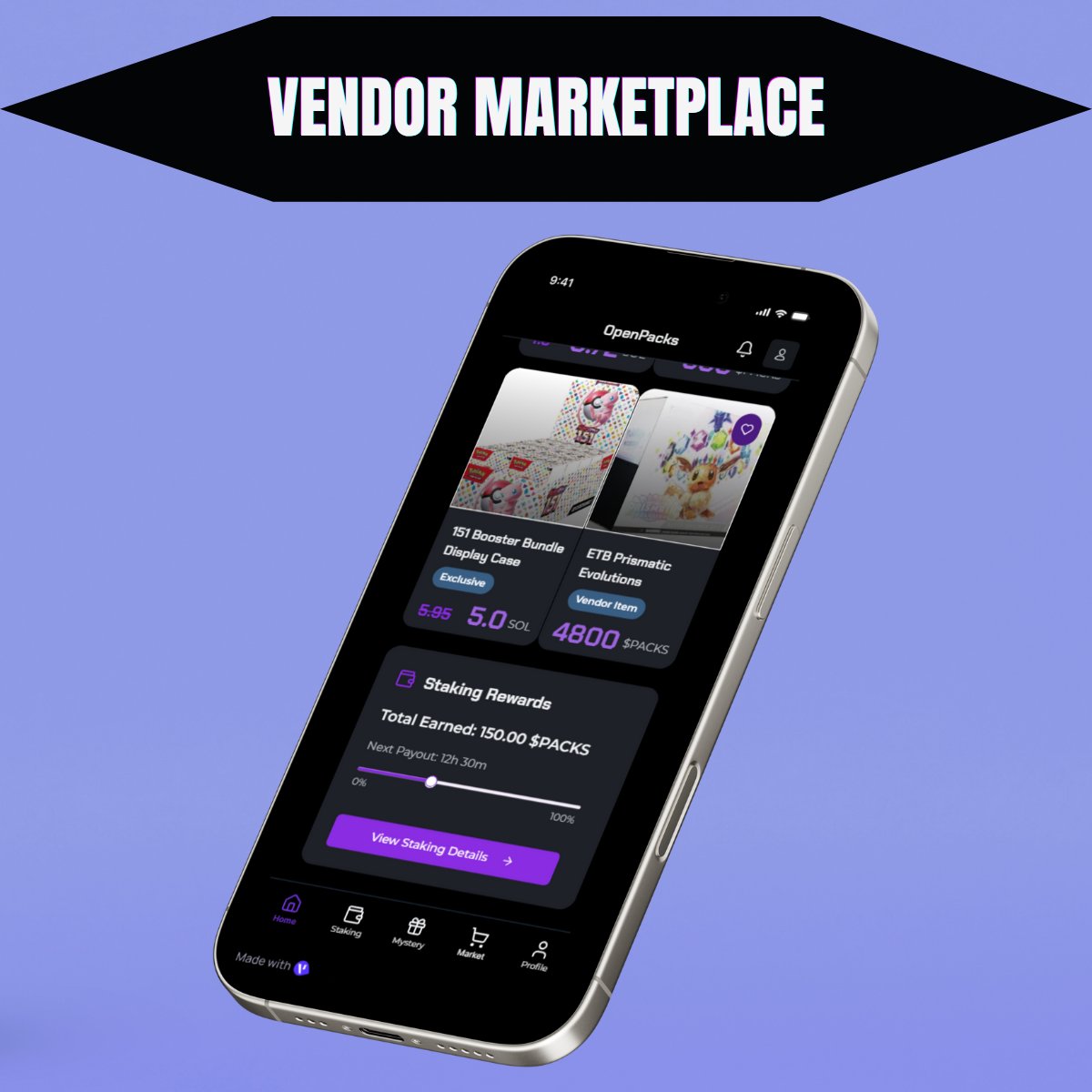 OpenPacksX's tweet image. A first look at the OpenPacks App — mockup design of what we’re building.

🛒 Vendor marketplace
🎁 Fair product drops
💰 $PACKS staking for rewards and access
📦 Mystery packs with real prizes
Everything connected in one transparent, blockchain-based ecosystem.

#OpenPacks