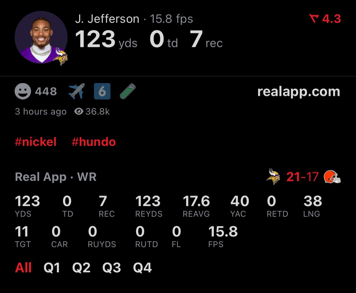 “Triple Crown” with Burrow against CLE vs WR1 against CLE with the backup😭