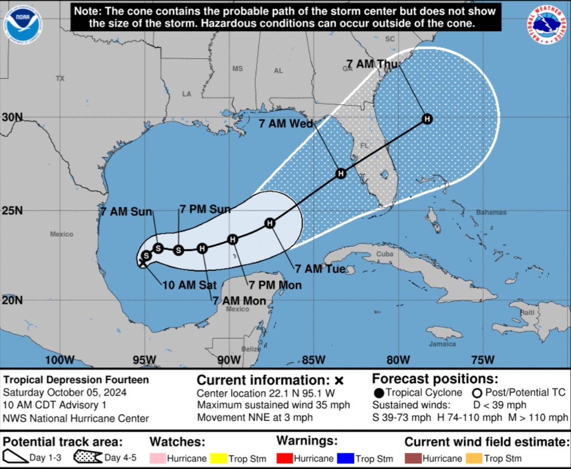 BackpirchCrew's tweet photo. At this hour 1 year ago.

What would become the world’s most powerful storm of 2024 formed in the southwestern Gulf. https://t.co/AaV8qxt6jx