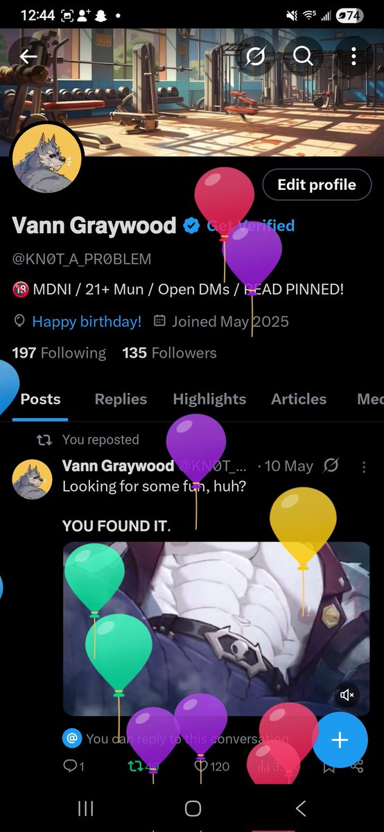 // Writer's birthday today! I gladly accept gifts (nudes) if you're feeling generous~