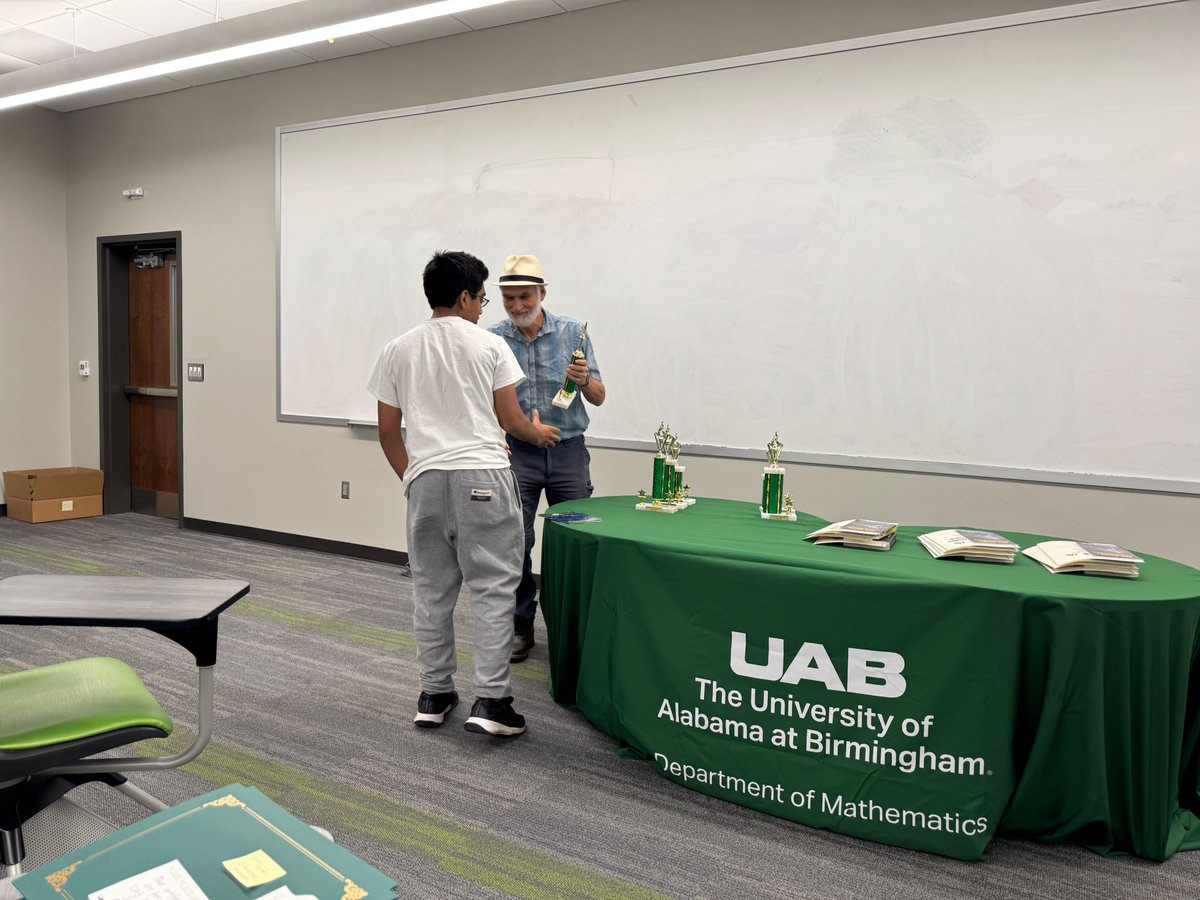 UAB Department of Mathematics tweet media