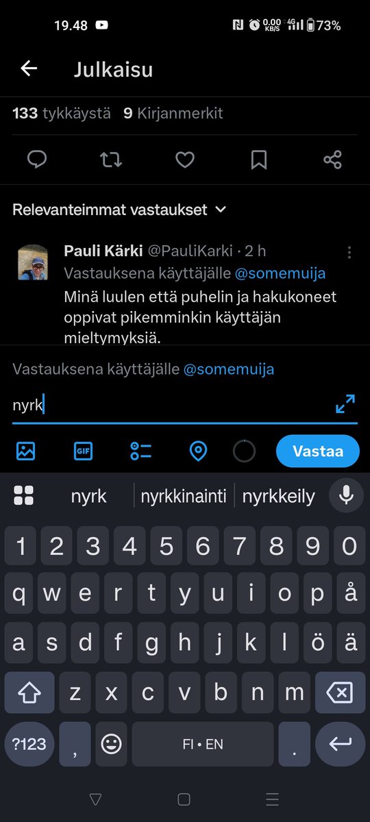 NiinaIida's tweet photo. @somemuija oli pakkotestata, nyrkkinaintia en oo kyllä käyttäny, enkä varmasti pitkään aikaan persepanoja😂 toki laitoin nöä nyt päälle tätä varten, ettei oo oppinu vielä https://t.co/nvfPhlyT8M