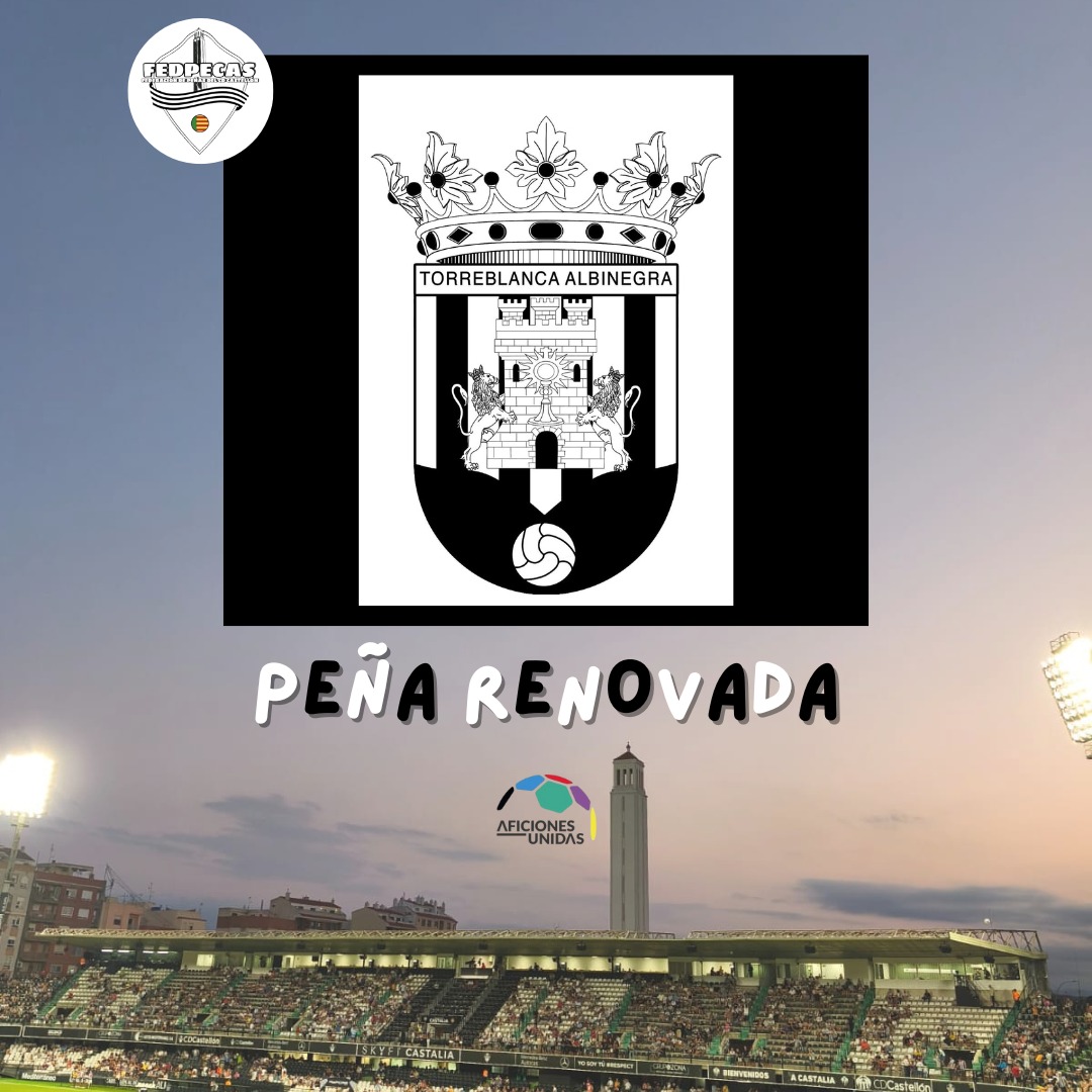 ⚪⚫ Celebramos los 3 puntos en casa con una nueva peña renovada.