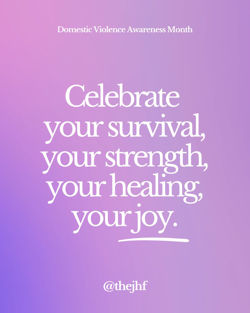 What brings you pride and joy? 

#domesticviolenceawarenessmonth #domesticviolence #dvam #supportsurvivors #survivorjoy