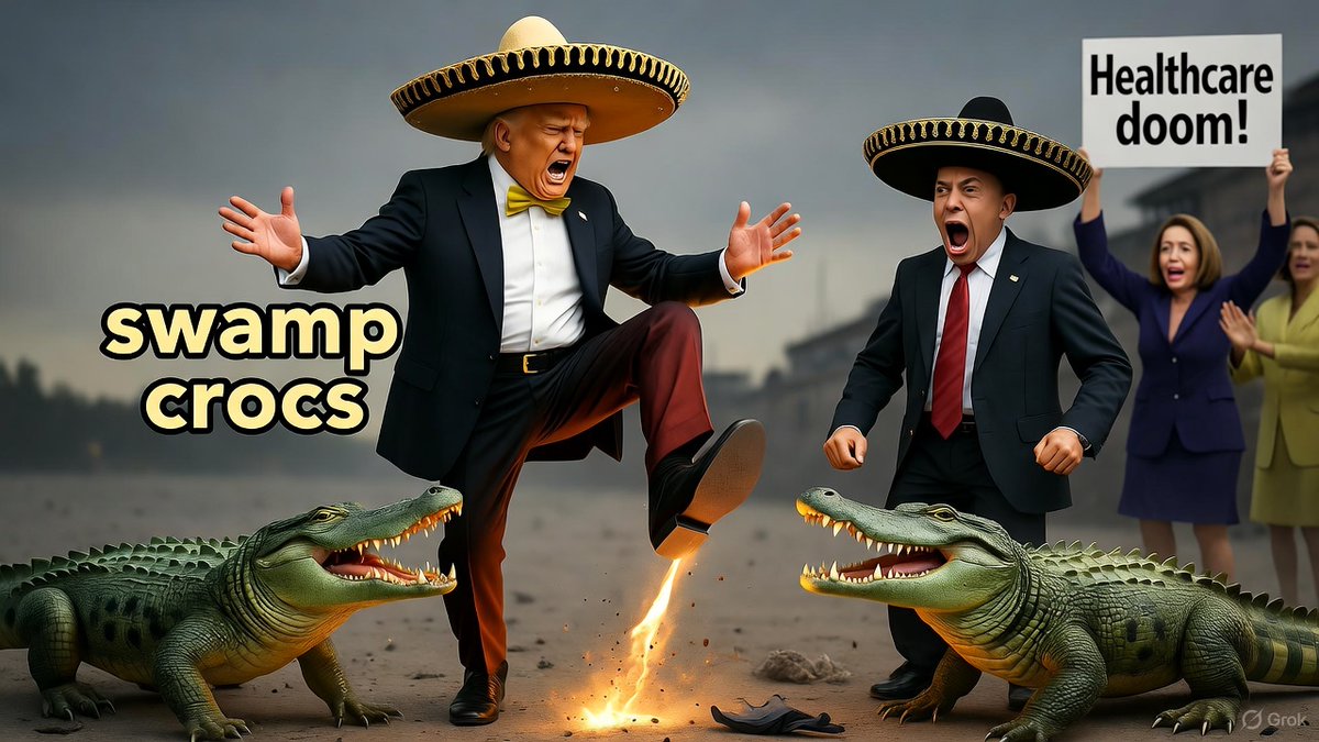 🚨 Shutdown Circus: Congress Jerking to a Dead Budget, 700K Feds Zombie-Mining Unpaid! 🧟‍♂️💸🇺🇸  

Borders leak fiat faster than hacked wallets, Trump's drop-kicking swamp crocs - "You're fired!" - while Pelosi's posse wails "Healthcare doom!" Crypto laugh: Clowns trusting paper