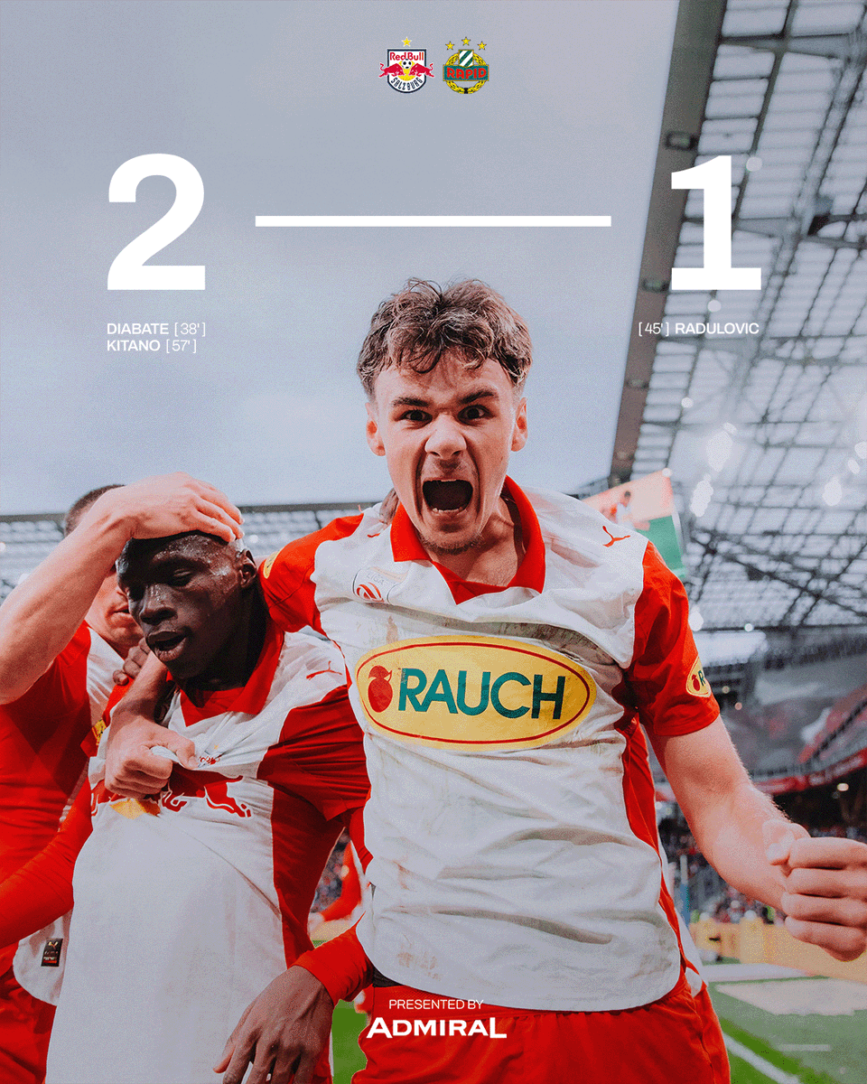 RedBullSalzburg's tweet photo. BIG WIN. 🔥

#RBSSCR 🔴⚪️ https://t.co/t0TX33Mj7n