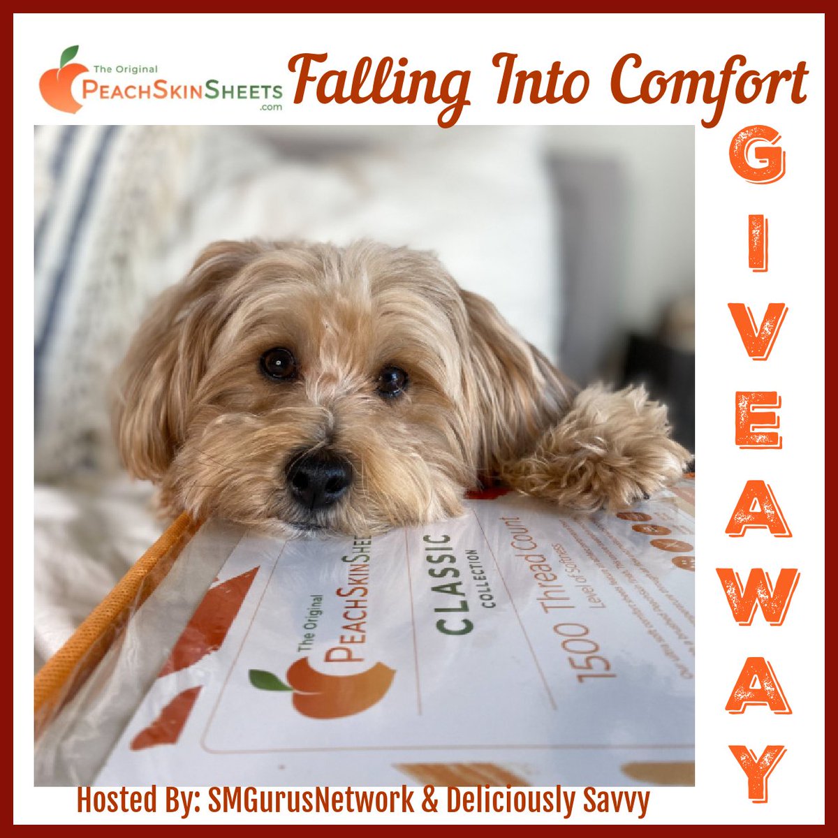 DeliciouslySavv's tweet photo. 🍂 GIVEAWAY TIME! 🍁
Enter to win the @PeachSkinSheets Falling Into Comfort Giveaway! 💤 
✨ 1 Winner | Ends 11/07 ✨

Don’t miss your chance to cozy up this fall!
👉 Enter here: https://t.co/LnrNm3sInL

#Giveaway #PeachSkinSheets #CozySeason #FallVibes #SMGN2025FallGiftGuide🍂 https://t.co/m0FOcIZlfZ