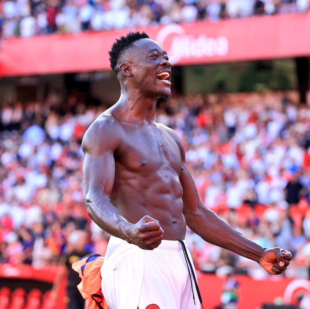 Few days after earning a call up for Super Eagles, Akor Adams nets Barcelona to make it back to back goals. 

Naija 🔥🇳🇬