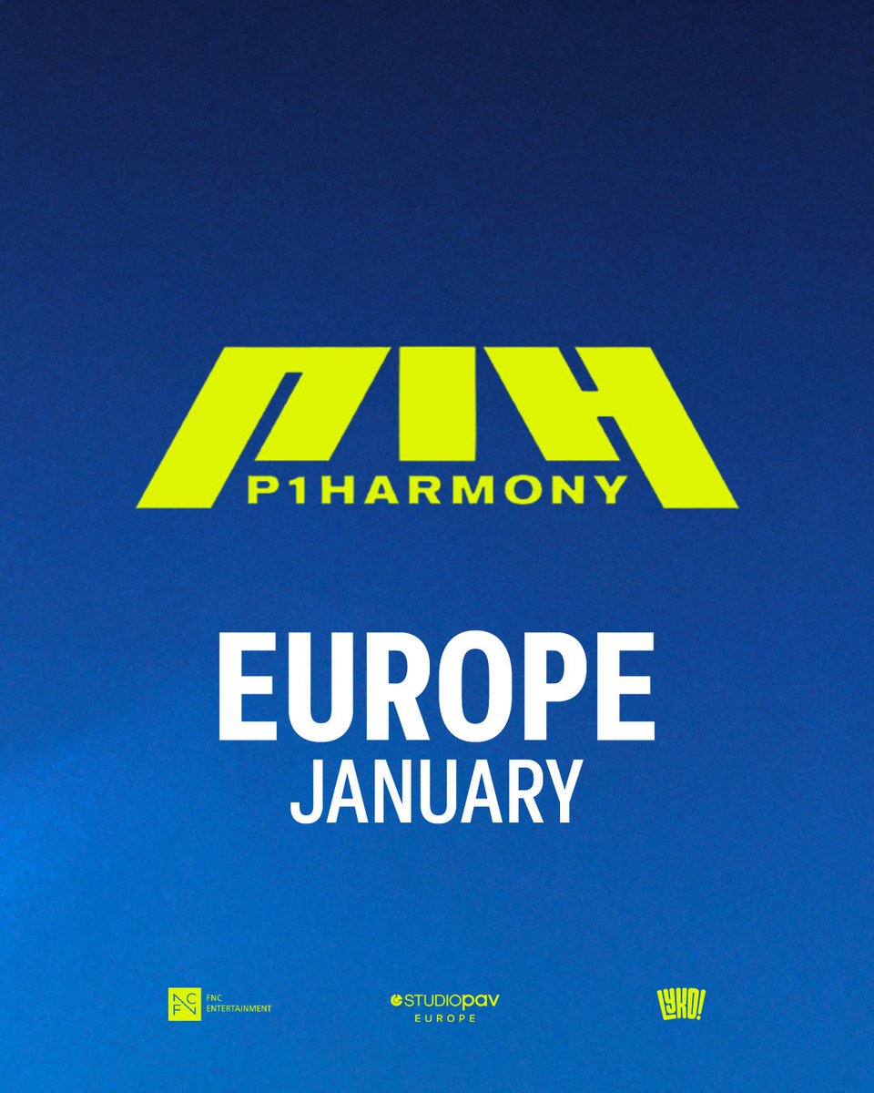 [CONCERT]

C'est officiel, le groupe <a href="/P1H_official/">P1Harmony official</a> reviendra en Europe en janvier 2026 ! 

P1eces, serez vous au rendez-vous  ? 👀