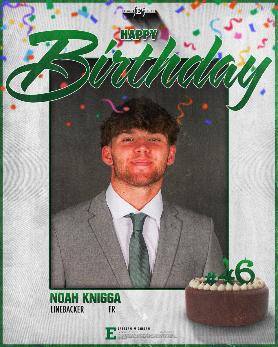 Happy Birthday <a href="/KniggaNoah/">Noah Knigga</a>!

#EMUEagles ⛓️ #ETOUGH