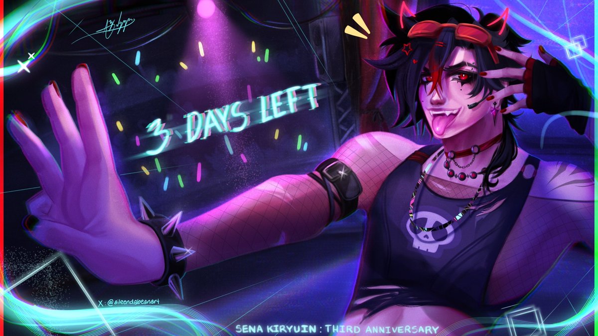 💙 3 DAYS LEFT・あと3日 💙
#Happy3rdSenanniversary #SenasArt

🎨: Arin
<a href="/aileendabeanart/">aileen</a> 

⚠️ Fan-designed hair color and outfit
⚠️髪色、服装の捏造