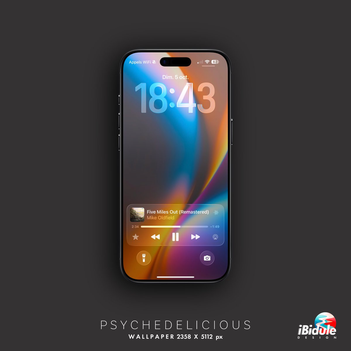 _iBidule's tweet image. Hi people...       
Psychedelicious Wallpaper! 
Load in HD &amp;amp; Save 📲 
#Wallpaper #Gradient #iPhone #iOS26 #LiquidGlass