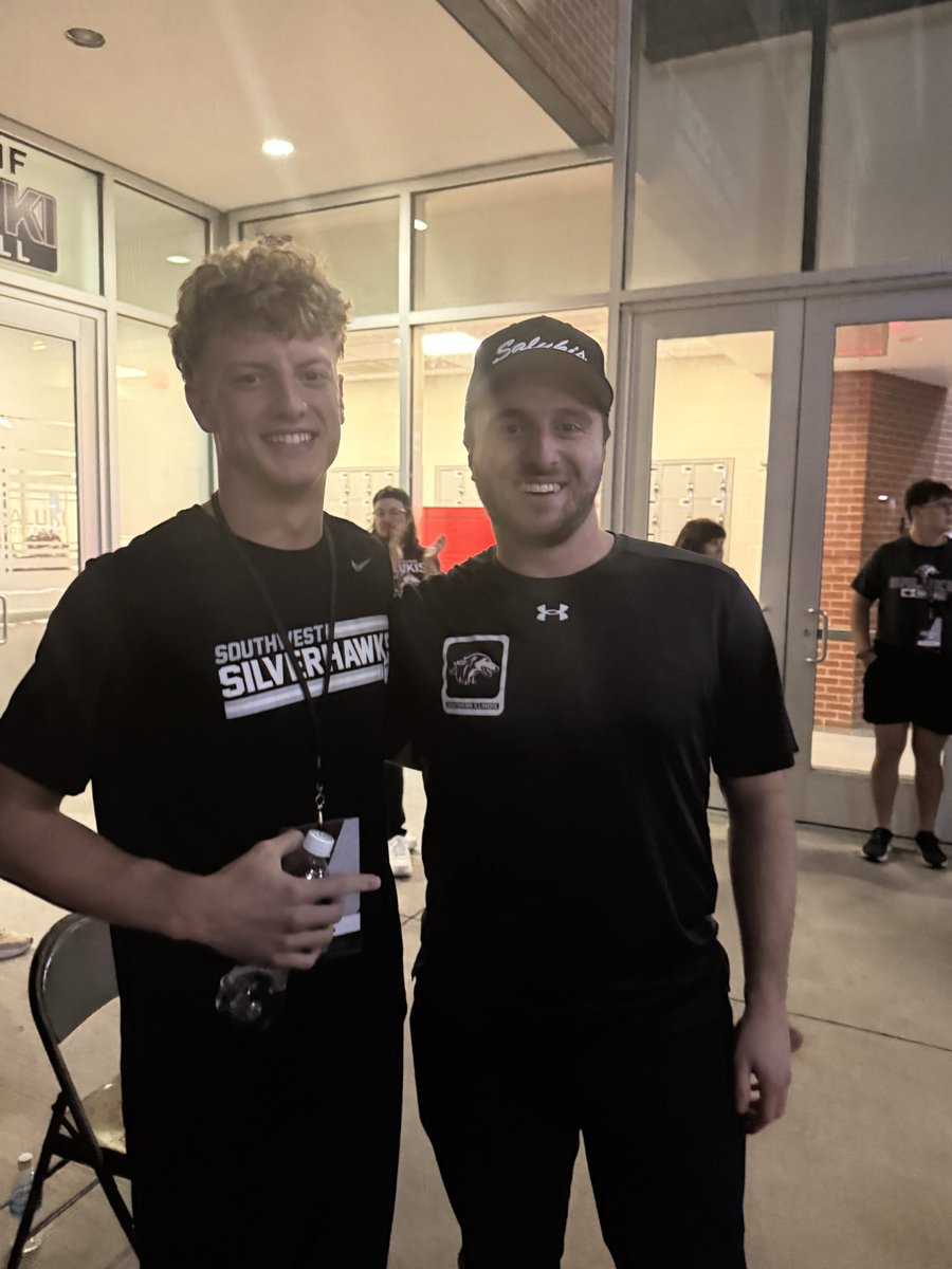 Had a great time watching  <a href="/SIU_Football/">Saluki Football</a> dominate at home! Thank you <a href="/jckhlprn/">Jack Halperin</a> <a href="/17NickHill/">Nick Hill</a> <a href="/jteigland/">John Teigland</a> <a href="/LSWHawkFB/">LSW Football</a>