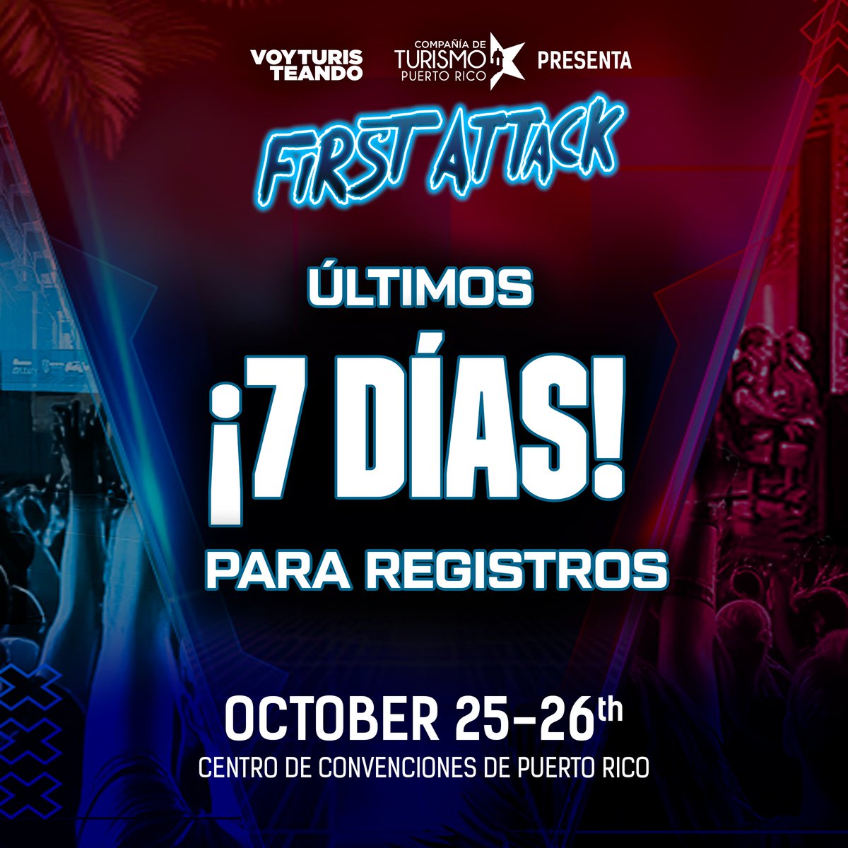 FirstAttackPR's tweet image. 🚨7 DAYS LEFT🚨

Competitor registrations for #FA2025 close on Oct 12th!

#FirstAttack is an official stop for:
➡️ #TWT2025 
➡️ #AWT25_26
➡️ #FirstImpact #2XKO

Register here:
Start.gg/firstattack