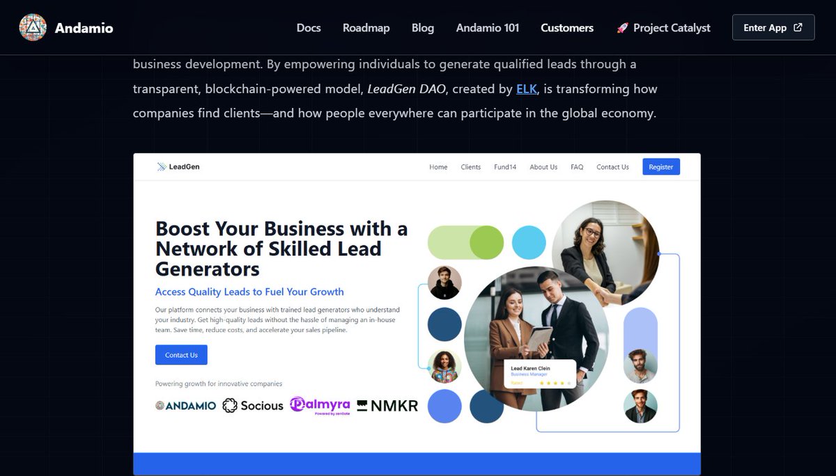 AndamioPlatform's tweet image. 🏗️Challenge: for many startups and growing businesses in Cardano, building a reliable sales pipeline means either hiring in-house teams or outsourcing to agencies that operate behind closed doors. Both paths come with high costs, inconsistent quality, and limited visibility. On…