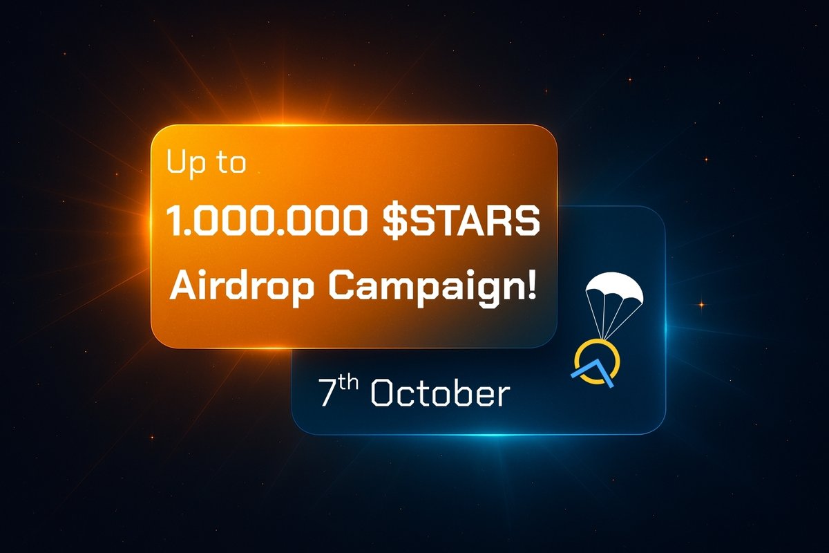 StarLaunch (@starlaunchsol) on Twitter photo ๐๐ฎ๐ฑ๐ฒ๐๐,
Itโs time to celebrate the new StarLaunch with our biggest airdrop campaign ever! ๐จ๐ฝ ๐๐ผ ๐ญ ๐ ๐๐๐๐๐ข๐ก $๐ฆ๐ง๐๐ฅ๐ฆ โจ ๐ฎ๐ฟ๐ฒ ๐ฐ๐ผ๐บ๐ถ๐ป๐ด ๐๐ผ๐๐ฟ ๐๐ฎ๐ ๐
This is not just any airdrop - itโs a coordinated outreach campaign designed to bring new users into ๐๐ฎ๐ฑ๐ฒ๐๐,
Itโs time to celebrate the new StarLaunch with our biggest airdrop campaign ever! ๐จ๐ฝ ๐๐ผ ๐ญ ๐ ๐๐๐๐๐ข๐ก $๐ฆ๐ง๐๐ฅ๐ฆ โจ ๐ฎ๐ฟ๐ฒ ๐ฐ๐ผ๐บ๐ถ๐ป๐ด ๐๐ผ๐๐ฟ ๐๐ฎ๐ ๐
This is not just any airdrop - itโs a coordinated outreach campaign designed to bring new users into