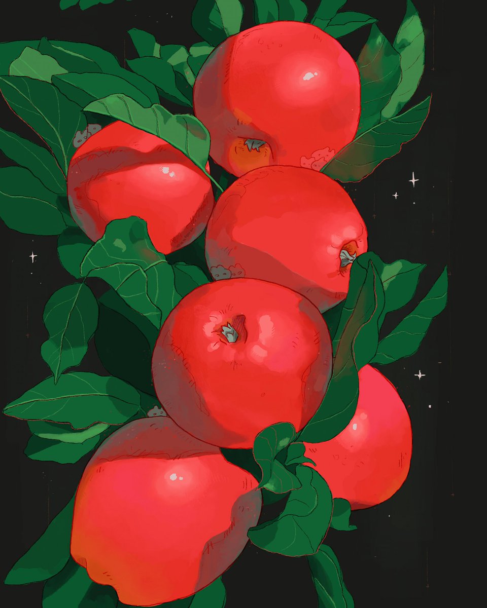 an old apple painting 🍎✨