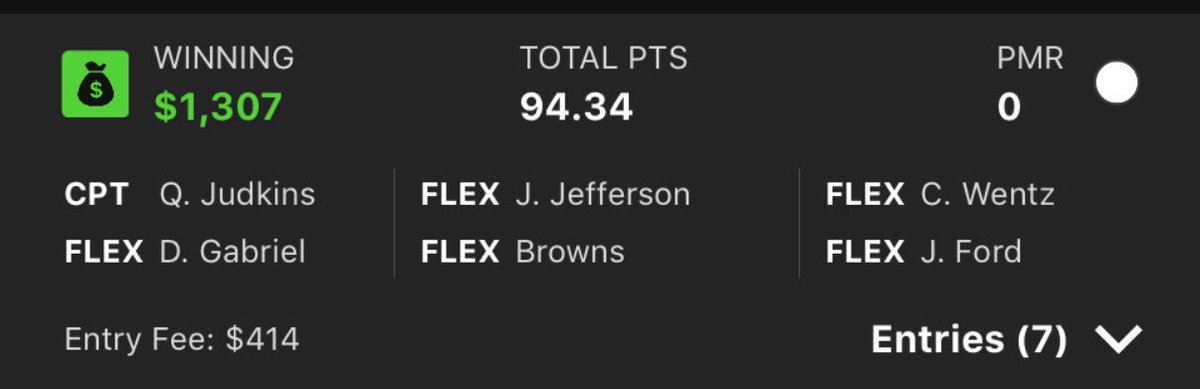 DFS__Oracle's tweet image. Sunday Morning Football 📈