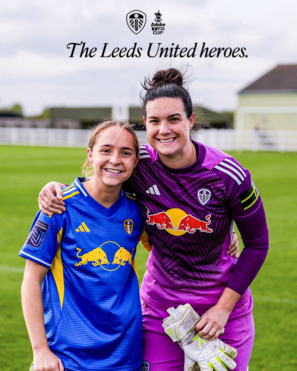 AdobeWFACup's tweet photo. The winning penalty scorer 🤝 the penalty saver

After eight perfect penalties in @LUFCwomen's #AdobeWomensFACup shootout, keeper Carrie Simpson made an important stop to allow Ellie White to step up and score the winning penalty! 🔥 https://t.co/tTFF1DMsuS