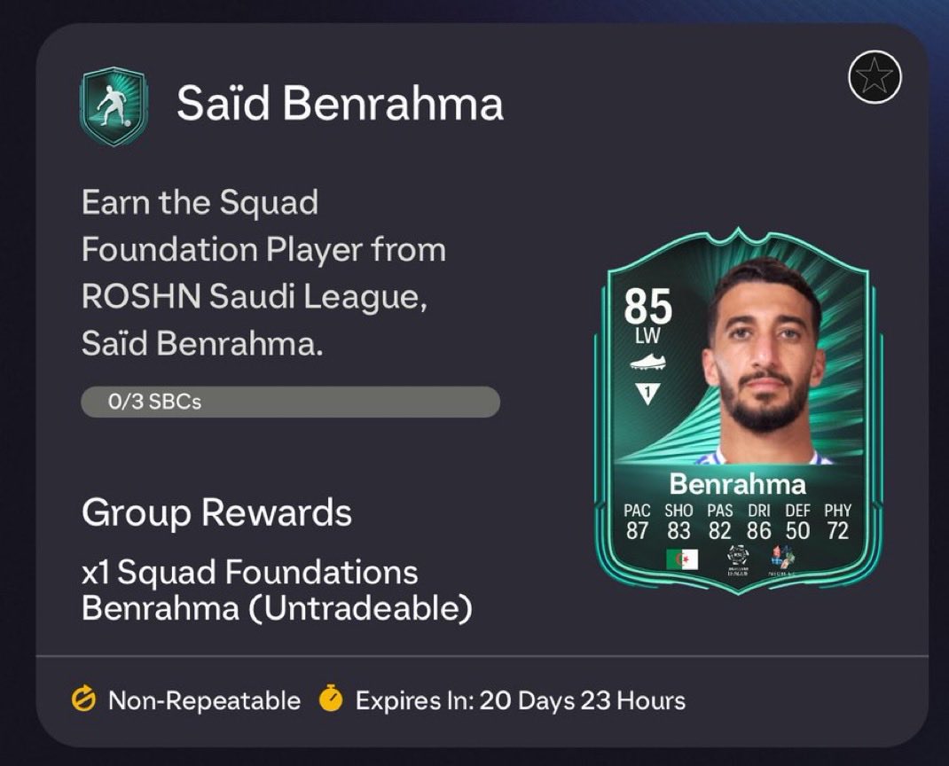 سعيد بن رحمة توفر في التحديات الآن 🚨🚨

يطلب 

ريت 81

ريت 82 

ريت 83 

#FC26