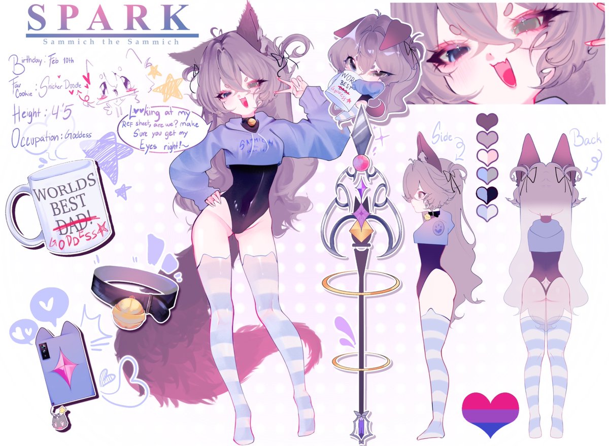 Welcome to the first ever SammichTheSammich #artcontest!

3rd Place: $30
2nd Place: $60
1st Place: $125

The theme for this contest is SPOOKY. Draw my OC/Model in a spooky outfit!

Check the thread for more info!

#Vtuber #Sparktober2025