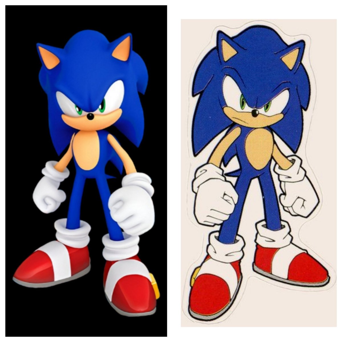 I keep seeing people posting these kinds of comparisons around to negate criticism, claiming that the 3D Sonic models do in fact closely match the 2D artwork

so I tried doing some research on where these renders came from, and found 2 things that debunk their credibility