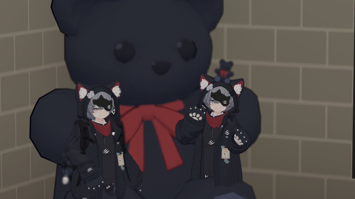 🧸🖤🤍 #れう3D