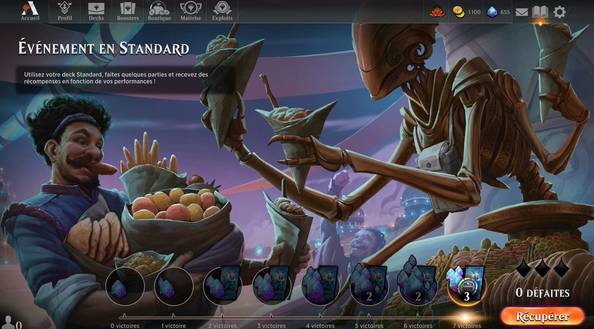 Si vous souhaitez un bon deck bo1 pour grind le ladder ou les pts play-in sur <a href="/wizards_magicFR/">Magic France</a> MTGA deux fois 7/0 avec un gruul landfall (decklist fr.anotepad.com/notes/kphaemm9)