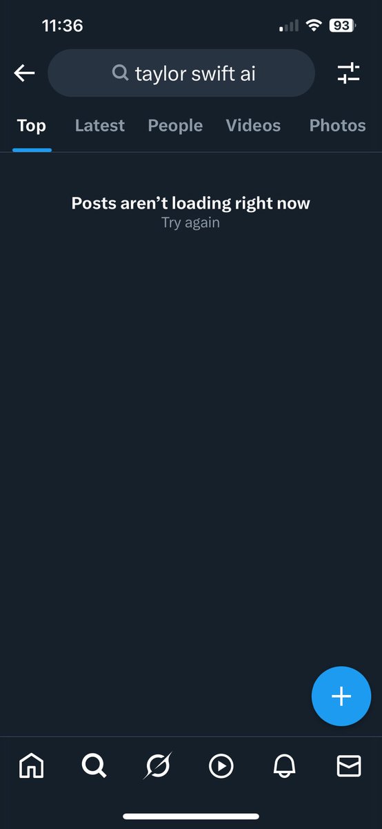 AbsoluteHunzo's tweet image. When I try to search Taylor Swift AI it won’t let me, that’s odd. I can search both separately but not together …….. hmmm