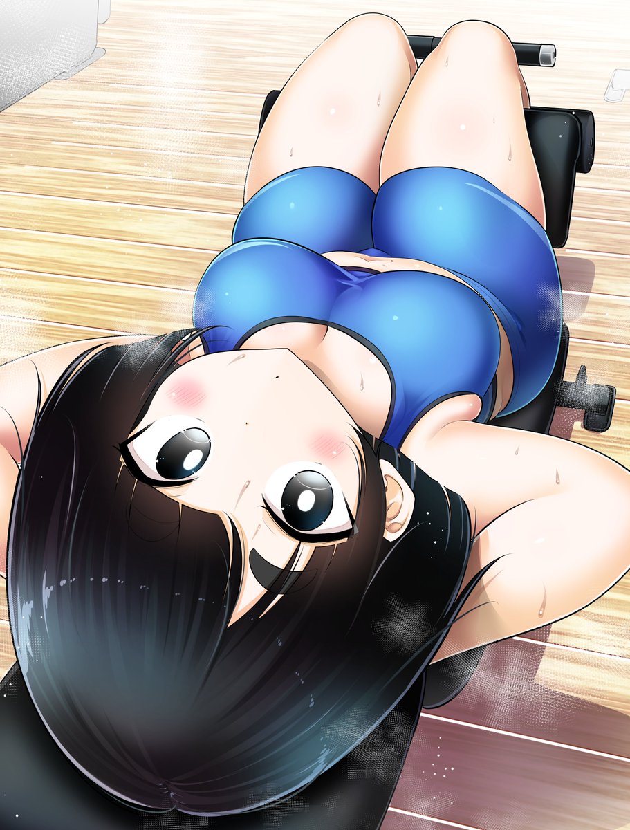 「今日発売のヤングマガジン45号に大きいムキムキ小さいむちむち19話が巻中カラーで」|檜原フキのイラスト