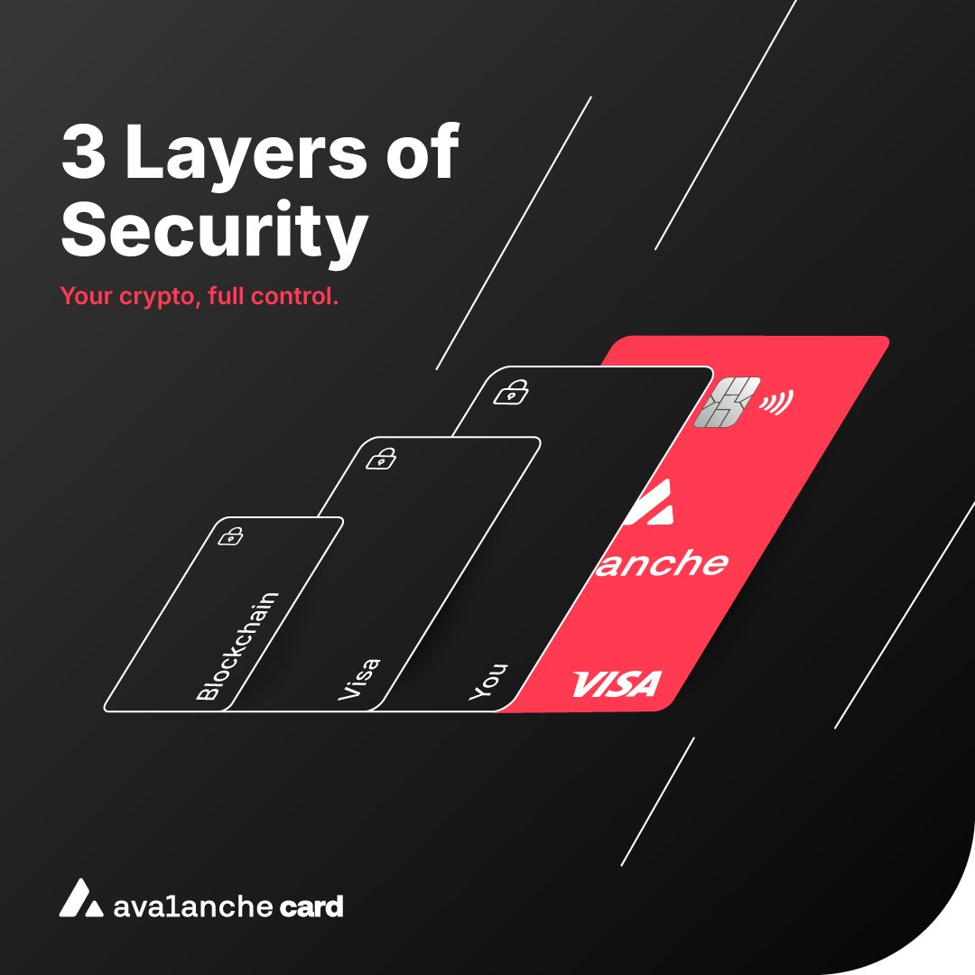 Your crypto, full control.

Powered by Avalanche tech and Visa-grade security, the <a href="/avax/">Avalanche🔺</a> card is ready for whatever life throws at you.