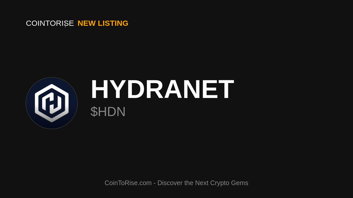 cointorise's tweet photo. 🚨 NEW GEM ALERT 💎
@TheHydranet $HDN has joined CoinToRise! 🎉
🔗 Arbitrum
💫 Project Highlights:
🧩 Active Development
🌍 Community Driven
📈 Growth Potential
🔍 Explore: https://t.co/zTGwXIsGXs
#NewGem #HDN #CoinToRise #Arbitrum https://t.co/8bAqICJYER